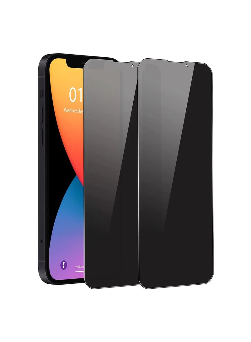 روك بو قطعتين لاصقة حماية شاشة للخصوصية من الزجاج المقوى متوافقة مع آيفون 14 برو ماكس