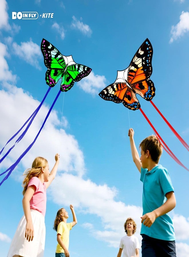 DoinFly Butterflys for Kids, Beautiful Kite Easy to Fly for Beginners with 328 ft Line & Line Winder (Tiger-Striped Butterfly - 3, 3) - Image 3