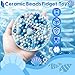 aeloer Picky Pad Fidget Toy 4 Large Sensory Skin Picking Relief with Ceramic Beads DIY Bracelet Making Anxiety Stress Relief for Adults Silent Desk Toy for Trichotillomania ADHD - Image 4