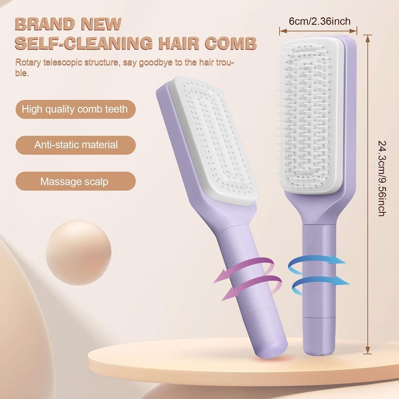 ALKAYAN One-Click Rotating Telescopic Brush with Airbag Massage, Self-Cleaning and Su... - Image 3