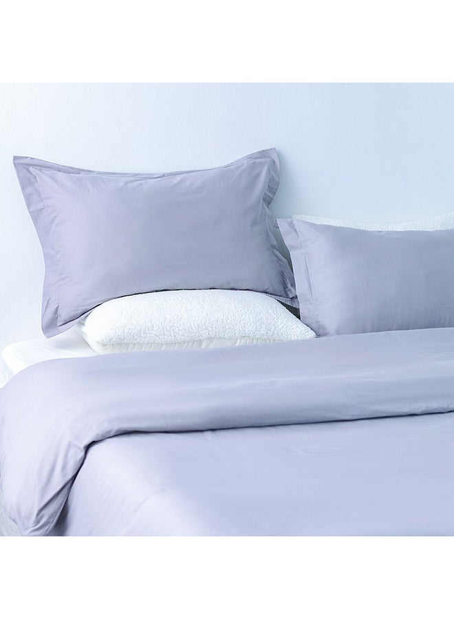 Danube Home Bliss 3 Pc Cotton King Duvet Cover Set - Grey - 220x230 cm, 50x75 cm | 100% Cotton -144 Thread Count Quilt Cover, Comfortable Bedding Cover For Bedroom - Image 1