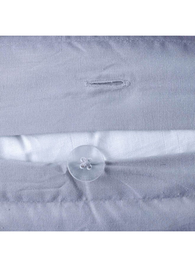 Danube Home Bliss 3 Pc Cotton King Duvet Cover Set - Grey - 220x230 cm, 50x75 cm | 100% Cotton -144 Thread Count Quilt Cover, Comfortable Bedding Cover For Bedroom - Image 4