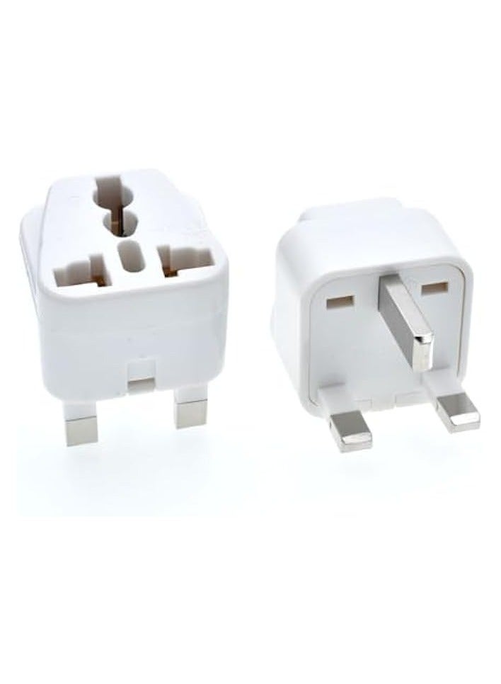 erorex Universal Travel Adapter Plug Type G [2 pcs] - use in the UK, Ireland, Hong Kong, Malta, Malaysia, Singapore - Image 1