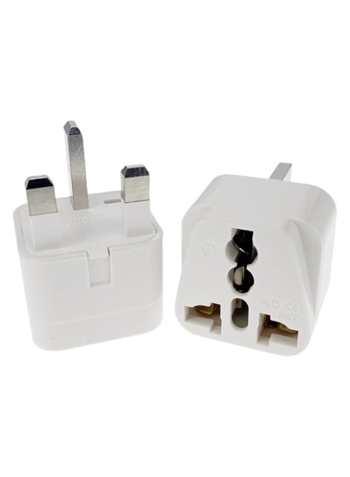 erorex Universal Travel Adapter Plug Type G [2 pcs] - use in the UK, Ireland, Hong Kong, Malta, Malaysia, Singapore - Image 3