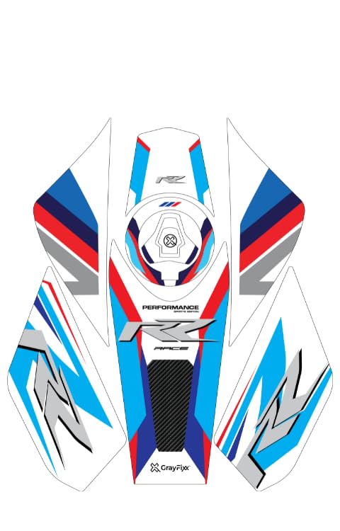 Grayfixx Full Tank Pad Sticker for Xtreme 125R | Xtreme 125 Sticker, Pack of 1 - Image 3