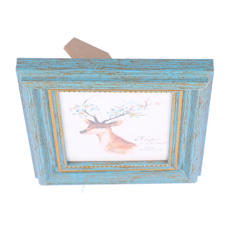 إطار صور 4x6: خشب صناعي أخضر، تصميم زخرفي راقٍ - عرض جداري وسطح مكتب متعدد الاستخدامات لديكور المنزل والمكتب ومجموعة الصور - Image 4