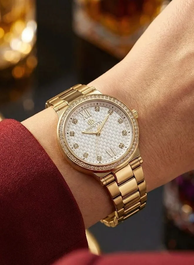 BIGOTTI Bigotti - Raffinato Women Watch | Stainless SteelBrass Case | Analog | Round Dial | Mineral Glass | Japanese Quartz | Water Resistant 30 Meters