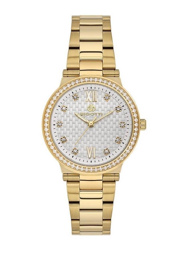 Bigotti - Raffinato Women Watch | Stainless SteelBrass Case | Analog | Round Dial | Mineral Glass | Japanese Quartz | Water Resistant 30 Meters - Image 1
