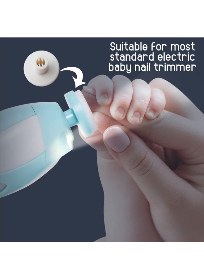 NSBELL 36PCS Baby Nail File Pads Nail Trimmer Replacement Pads Electric Baby Nail Grinding Heads for Standard Electric Kid Nail Trimmer - Image 4