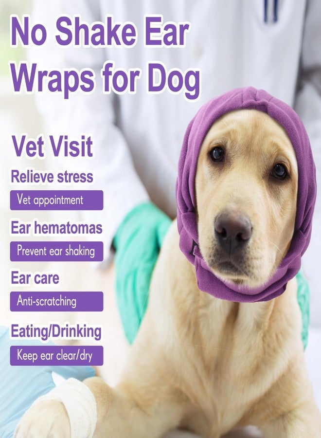 Yeyeplum 2 Pcs Dog Calming Ear Muffs with Adjustable Fit - Noise Canceling Ear Protector for Bath/Grooming/Thunder Anxiety Relief, Soft Breathable Hoodie(S) - Image 5