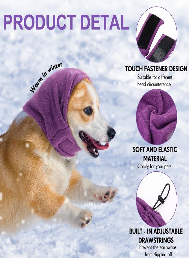 Yeyeplum 2 Pcs Dog Calming Ear Muffs with Adjustable Fit - Noise Canceling Ear Protector for Bath/Grooming/Thunder Anxiety Relief, Soft Breathable Hoodie(S) - Image 3