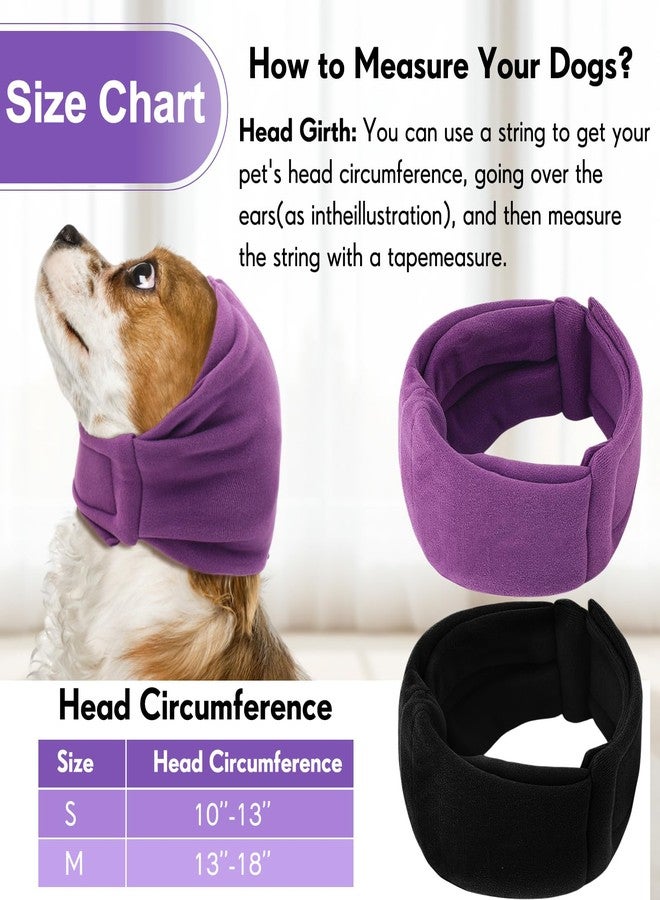 Yeyeplum 2 Pcs Dog Calming Ear Muffs with Adjustable Fit - Noise Canceling Ear Protector for Bath/Grooming/Thunder Anxiety Relief, Soft Breathable Hoodie(S) - Image 2
