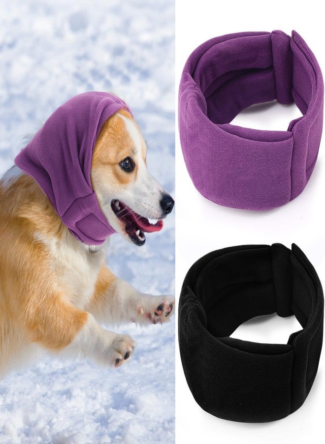 Yeyeplum 2 Pcs Dog Calming Ear Muffs with Adjustable Fit - Noise Canceling Ear Protector for Bath/Grooming/Thunder Anxiety Relief, Soft Breathable Hoodie(S) - Image 1