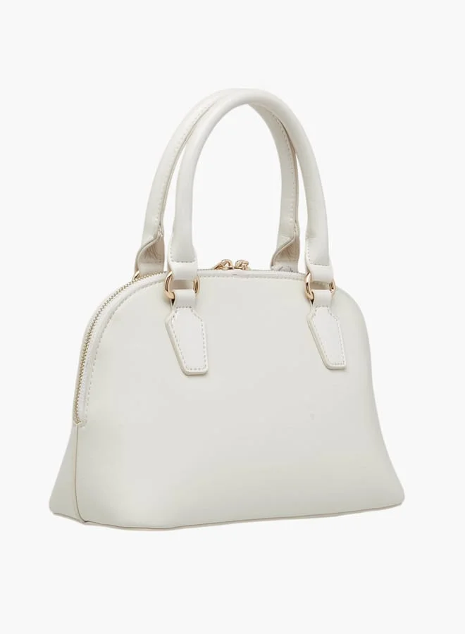 Flora Bella By Shoexpress Women's Solid Tote Bag with Scarf Accent and Detachable Coin Purse