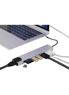 Bintech 8 In 1 Type-C To 4K HDMI Gigabit Ethernet Lan Adapter  - Image 3
