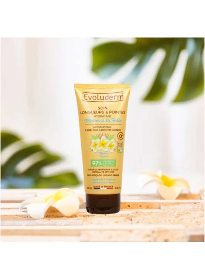 Evoluderm Monoï à la Folie Moisturizing Care for Lengths & Ends 100ml - Image 2