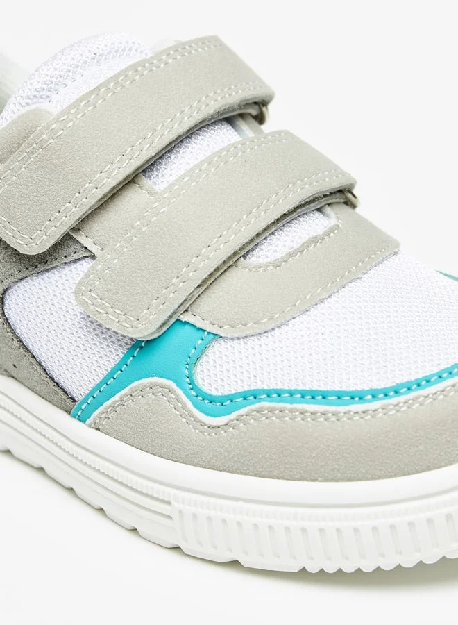 JUNIORS Colourblock Sneakers with Hook and Loop Closure