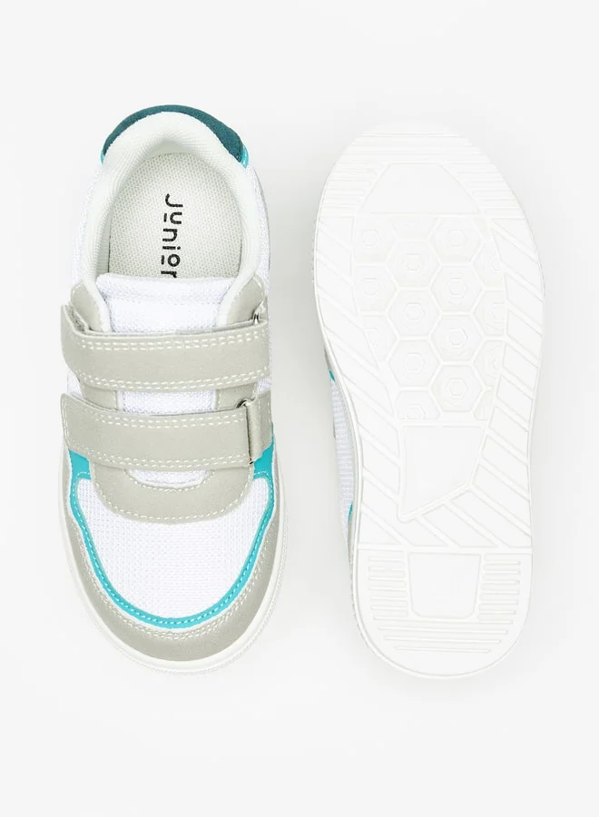 JUNIORS Colourblock Sneakers with Hook and Loop Closure