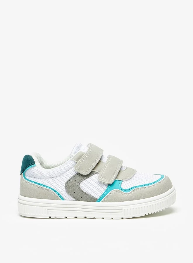 JUNIORS Colourblock Sneakers with Hook and Loop Closure