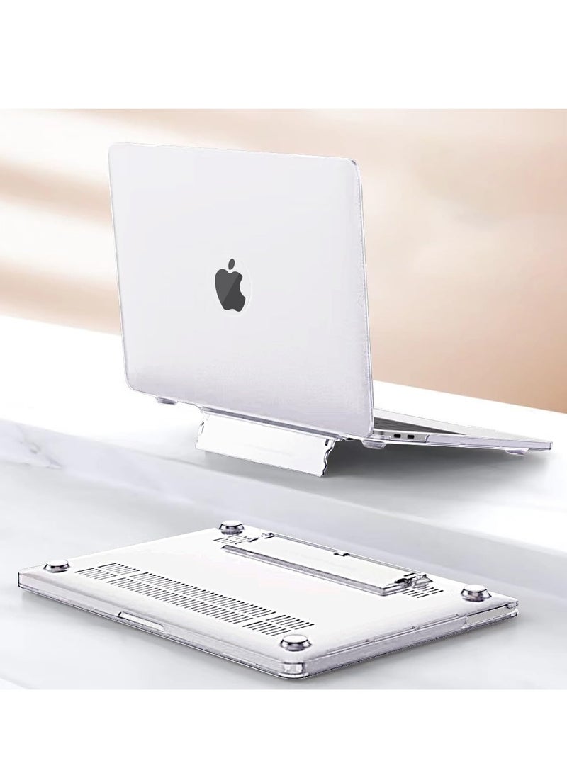 من الصعب حالة قفل نوع القضية ، مع دعم للطي ، متوافق مع ملحقات ماك بوك اير ( أبيض 13.6 الجوية ( a2681 / a3113 ) ) - Image 3