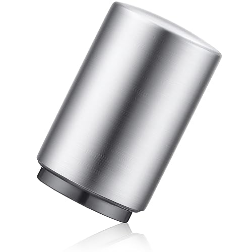 Swaytail Premium Beer Bottle Opener (Silver), 1 PC Stainless Steel Automatic Push Down No Damage Quick to Open Small Portable Bottle Cap Openers for Home Bars Picnic Camping Hiking - Image 1