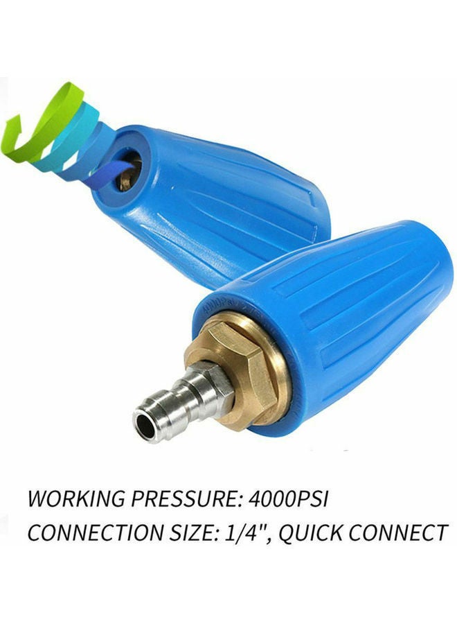 نيبمينينت فوهة محرك دوارة عالية الضغط 4000 رطل لكل بوصة مربعة مقاس 1/4 أزرق - Image 2