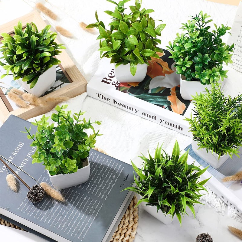 WYTE ORIGIN Artificial Plants with Pot Leaves Hanging Ivy Garlands Plant Greenery Vine Creeper for Home Décor - Perfect for Home and Office Decoration (SET-10) - Image 3