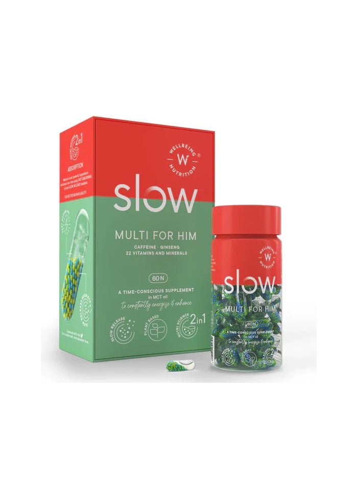 WELLBEING NUTRITION Slow Multivitamin for Him, 60 capsules  - Image 1