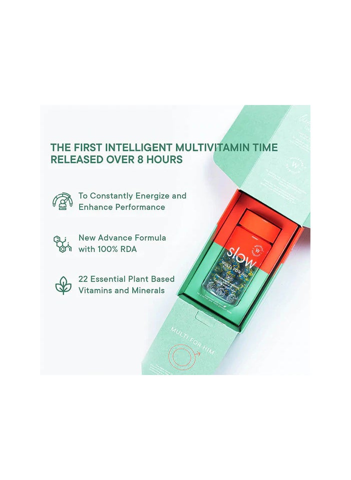 WELLBEING NUTRITION Slow Multivitamin for Him, 60 capsules  - Image 2