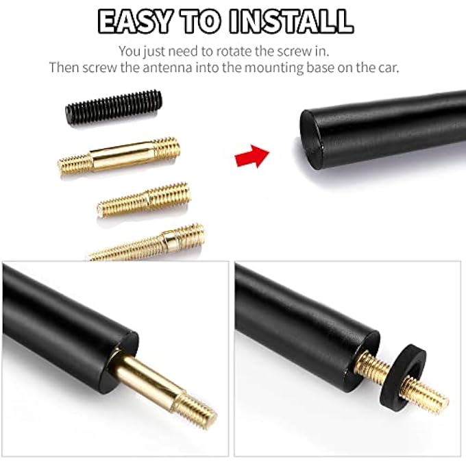 rayihni Ralliart Carbon Fiber Car Radio Antenna For Mitsubishi All Model Lancer Evolution Sportback Mirage Galant Outlander Sport - Image 4