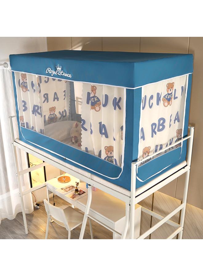 Bluejw Student Mosquito Net Upper And Lower Bunk Shade Dormitory 0.9 Meters Bedroom Shade Bed Curtain Integrated Bed Curtain Three Door - Image 2