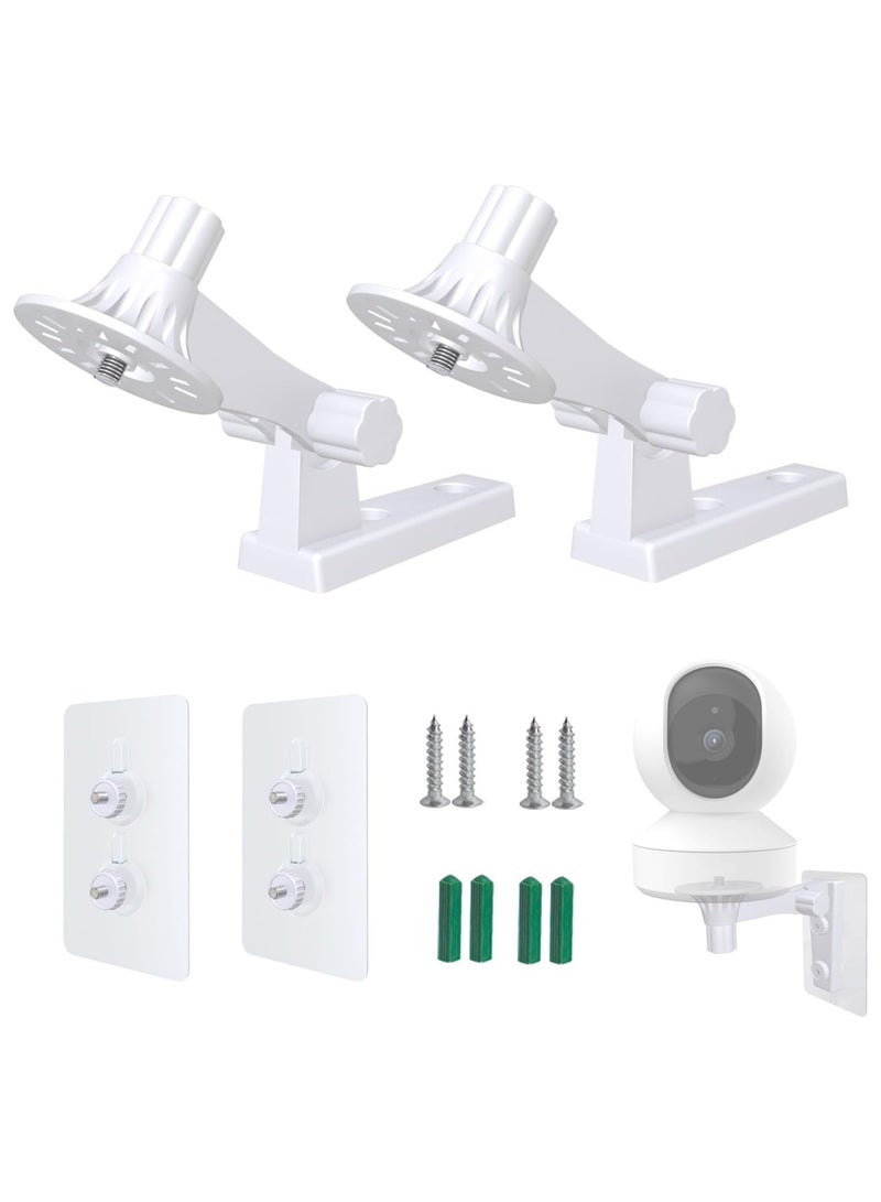 2-Pack Adjustable Wall Mount for Blink Mini Pan, Versatile Security Camera Bracket for Indoor and Outdoor Use, Compatible with Blink Mini Pan Cameras. - Image 1