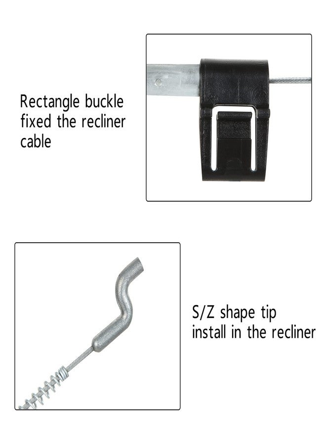 APACALI Recliner Pull Cable Replacement Set of 4, Universal Black Sofa Couch Release Cables with Plastic Pull Handle - Image 4