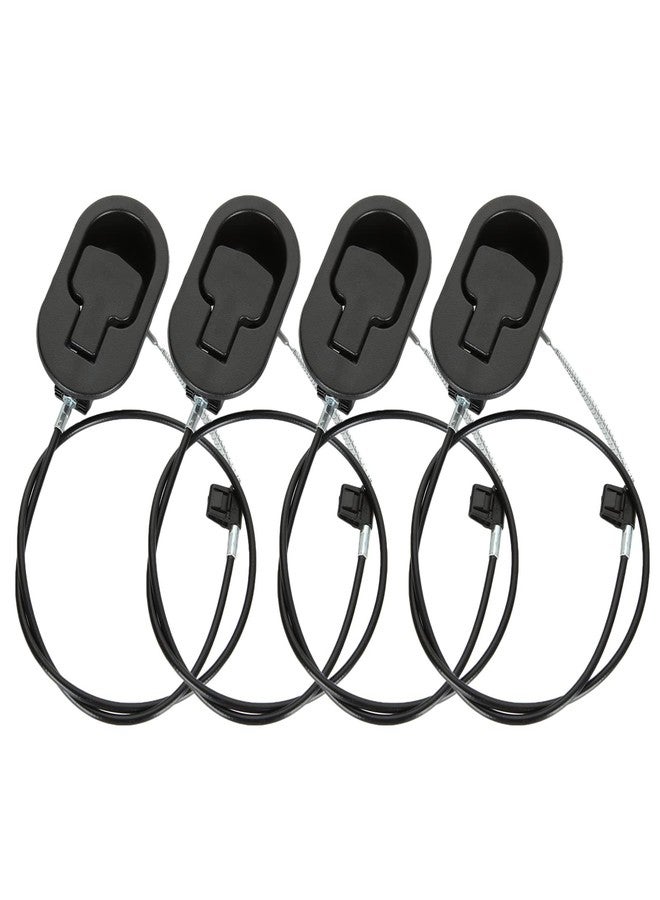 APACALI Recliner Pull Cable Replacement Set of 4, Universal Black Sofa Couch Release Cables with Plastic Pull Handle - Image 1