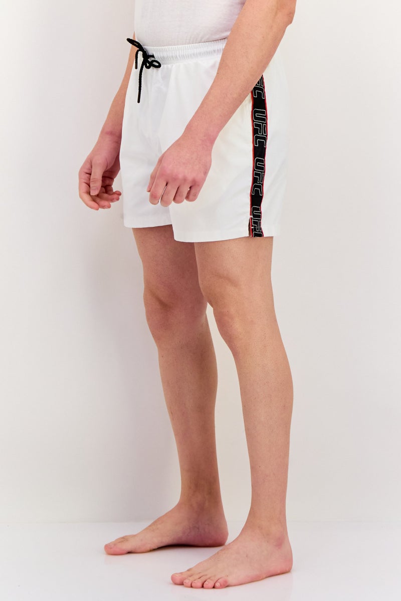 Ufc Men Brand Logo Board Shorts, White - Image 3