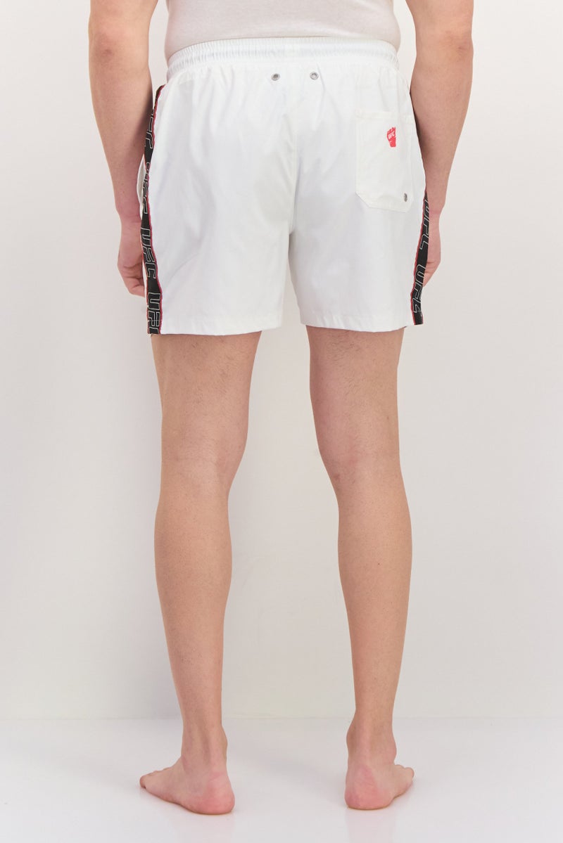 Ufc Men Brand Logo Board Shorts, White - Image 2