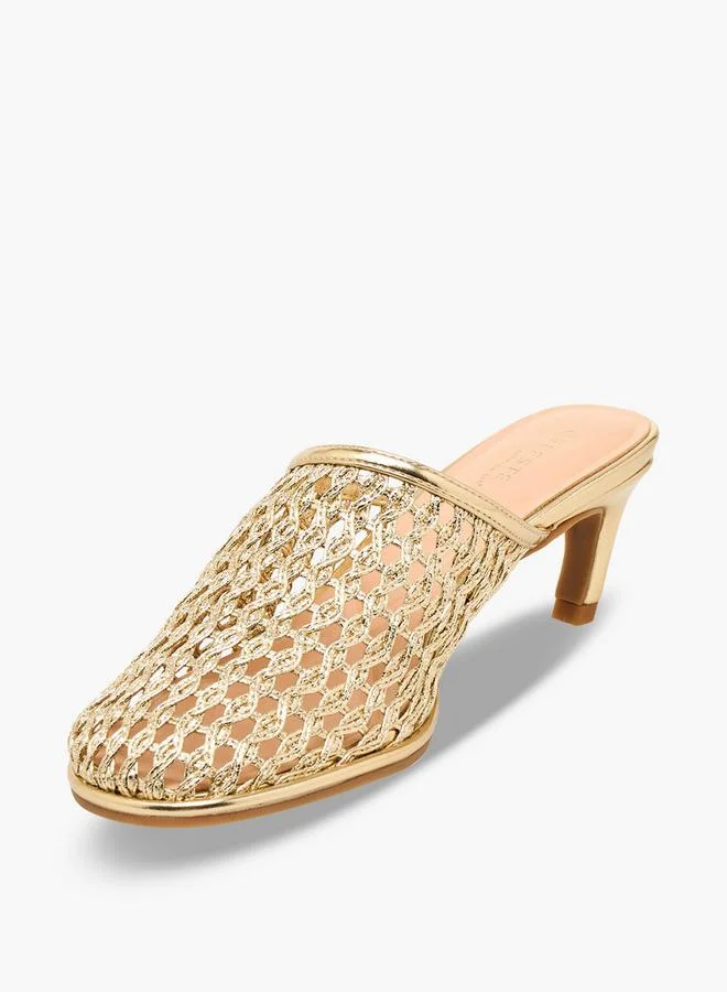 Celeste GOLD Women Stiletto Heel Mules for Women | Best Price UAE