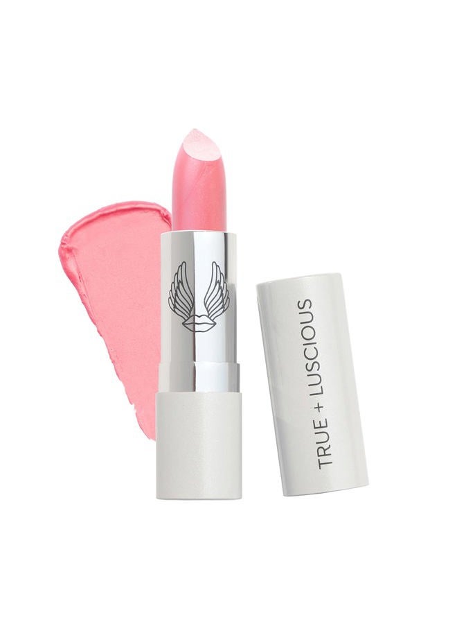 True + Luscious Super Moisture Lipstick – Clean, Vegan and Cruelty Free – Lasting Hydration for Dry Lips with a Satin Finish – Breathless Pink - Image 1