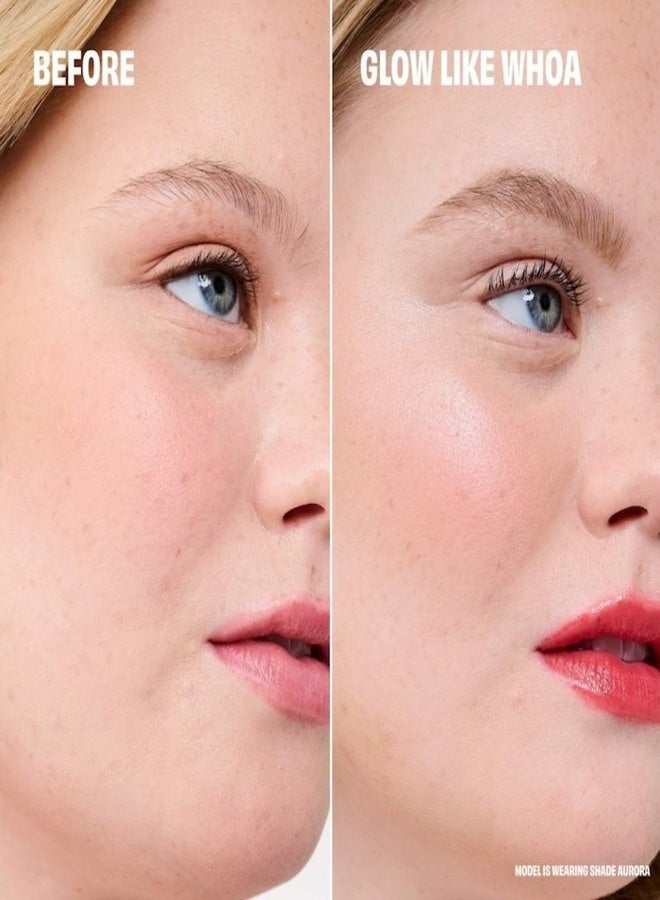 Benefit Cosmetics Glow-La-La Highlight Powder 3g – Aurora (Fair Light Pink) – Limited Edition Shimmering Highlighter for a Radiant, Luminous Glow - Image 2