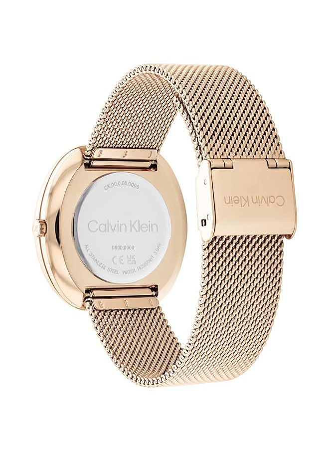 CALVIN KLEIN Women Analog Round Shape Gold Wrist Watch 25200247 36.6 mm  - Image 2