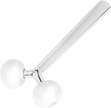 Nanshy Face Roller Yshaped 3D Metal Face Ice Roller DoublePronged Skin Neck Eye Contouring Facial Roller Sculpting Tool Jawline Jaw Sculptor Shaper Face Massager - Image 4