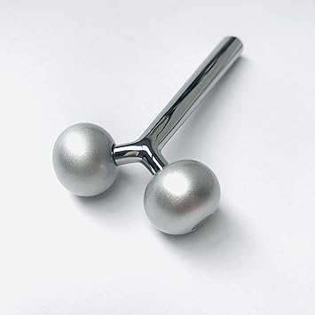 Nanshy Face Roller Yshaped 3D Metal Face Ice Roller DoublePronged Skin Neck Eye Contouring Facial Roller Sculpting Tool Jawline Jaw Sculptor Shaper Face Massager - Image 3