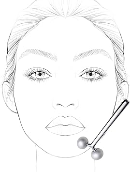 Nanshy Face Roller Yshaped 3D Metal Face Ice Roller DoublePronged Skin Neck Eye Contouring Facial Roller Sculpting Tool Jawline Jaw Sculptor Shaper Face Massager - Image 5