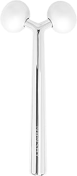 Nanshy Face Roller Yshaped 3D Metal Face Ice Roller DoublePronged Skin Neck Eye Contouring Facial Roller Sculpting Tool Jawline Jaw Sculptor Shaper Face Massager - Image 1