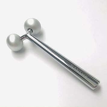 Nanshy Face Roller Yshaped 3D Metal Face Ice Roller DoublePronged Skin Neck Eye Contouring Facial Roller Sculpting Tool Jawline Jaw Sculptor Shaper Face Massager - Image 2