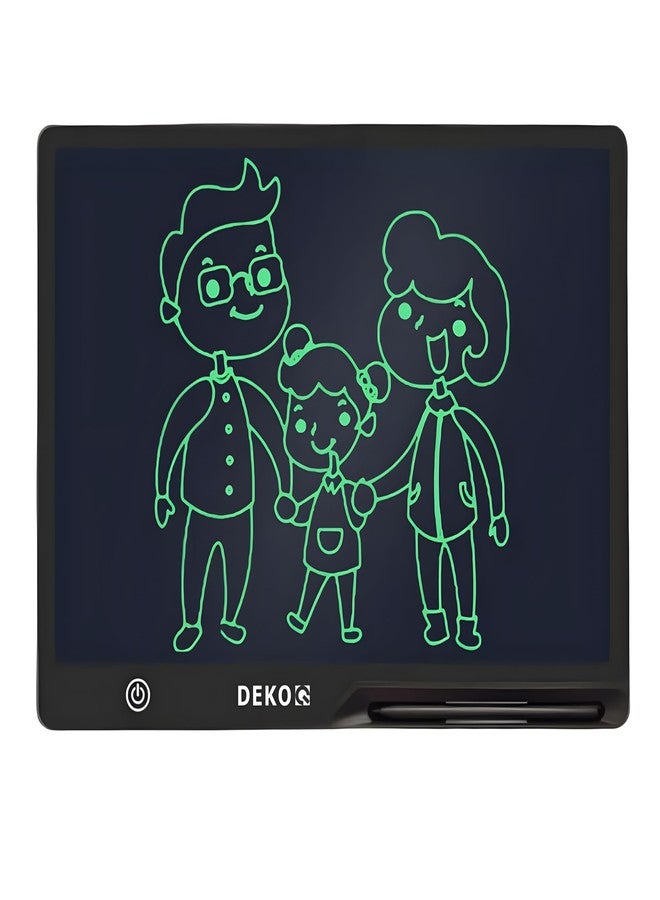 Dekoq LCD Writing Tablet for Kids 16 Inch, Toys for Girls Boys Drawing Pad for 3 4 5 6 7 8 Year Old Kid, Toddler Rechargeable Doodle Board Travel Essentials for Children (Black) - Image 1