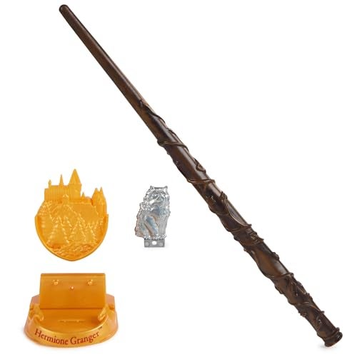Wizarding World Harry Potter 12inch Magical Collector Hermione Granger Wand with Stand Diecast Icon Magical Creatures Accessory for Costumes - Image 1