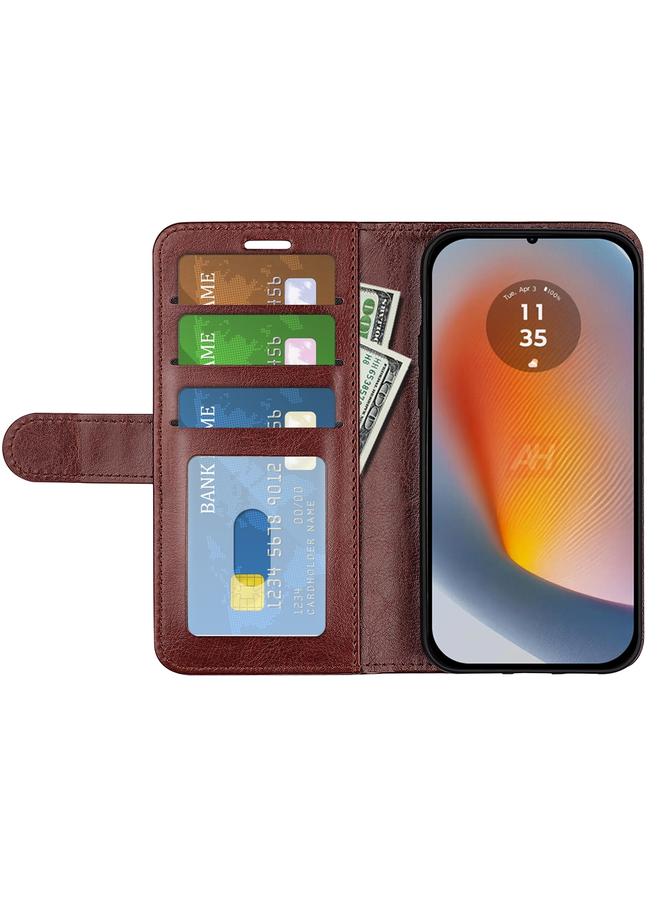 erorex Case For Motorola Edge 50 Fusion R64 Texture Horizontal Flip Leather Phone Case - Image 4