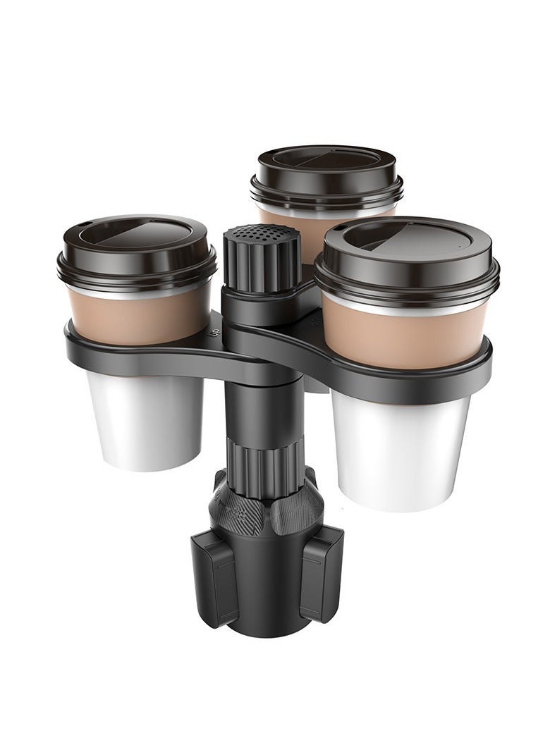 general Car Cup Holder Expander,3 in 1 Expandable Cup Holder for Car with Locking Function and 360° Rotating,Suitable for Large Water Cups and Drinks - Image 1