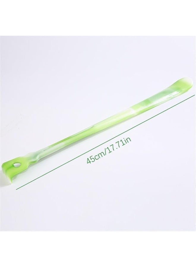 أداة حك الظهر 2 في 1 مزودة بأسطوانتي تدليك، مقبض طويل، بلاستيك خفيف الوزن، 45 سم، قبضة مريحة للاستخدام المنزلي - Image 2